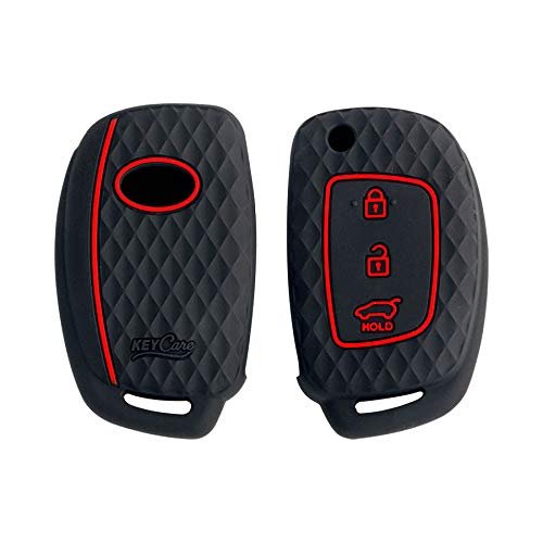 Keycare Silicon key cover fit for I20, Verna, Xcent 2012-14 flip key KC16 | Available in Black,Brown And Red