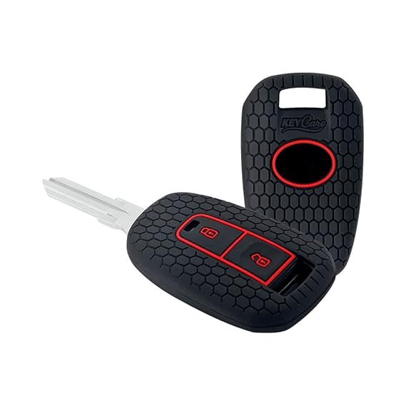 Keycare Silicon key cover fit for Indica Vista, Indigo Manza 2 button remote key KC-22 | Available in Black,Brown And Red Colour