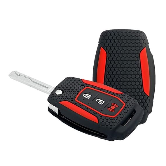 Keycare Silicon Key Cover for Mahindra XUV300, Alturas G4 flip Key | Black | KC25
