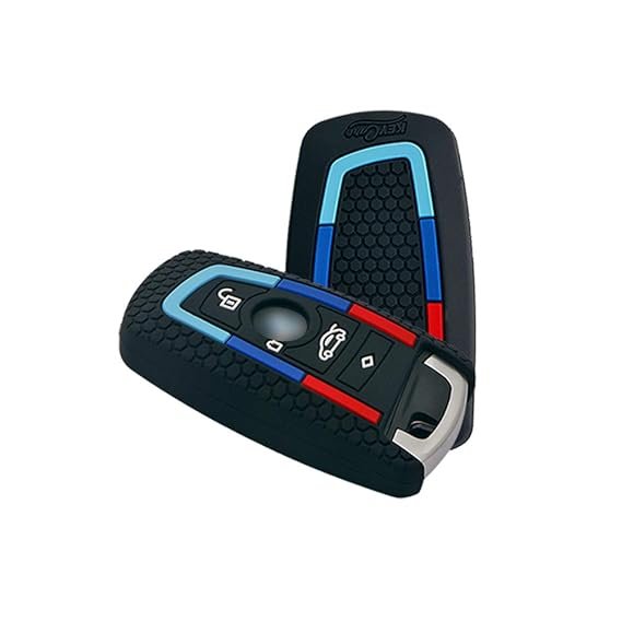 Keycare Silicon key cover fit for X4, X3, 5 Series, 6 Series, 3 Series, 7 Series 4 button smart key T1 KC58 | Available in Black,Grey and Red Colour