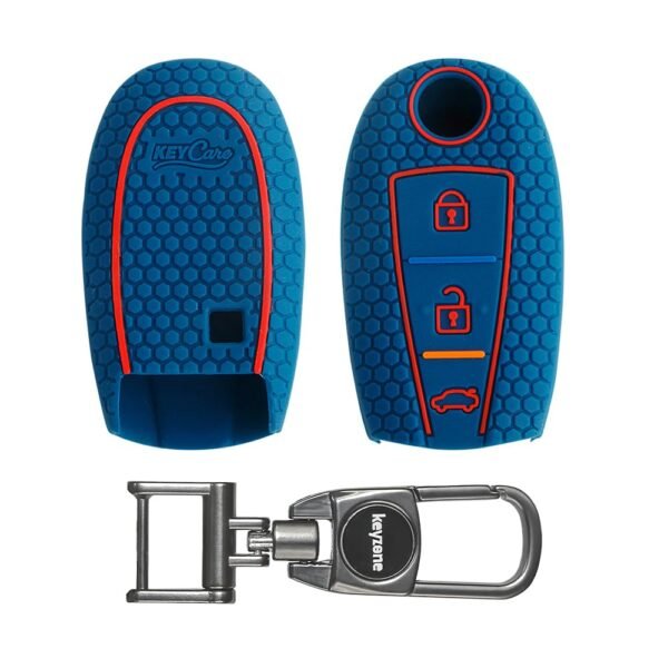 Keycare Silicon key cover fit for  Urban Cruiser smart key | KC 04 | Available in Blue,Red and Grey colour