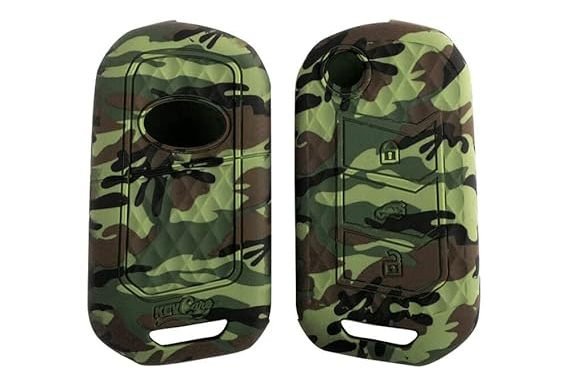 Keycare Camouflage Silicon Key Cover KC09  Compatible for XUV400,Marazzo, Scorpio-N, TUV 300 Plus, XUV 300, XUV700, Bolero 2020, Scorpio, Thar Flip Key