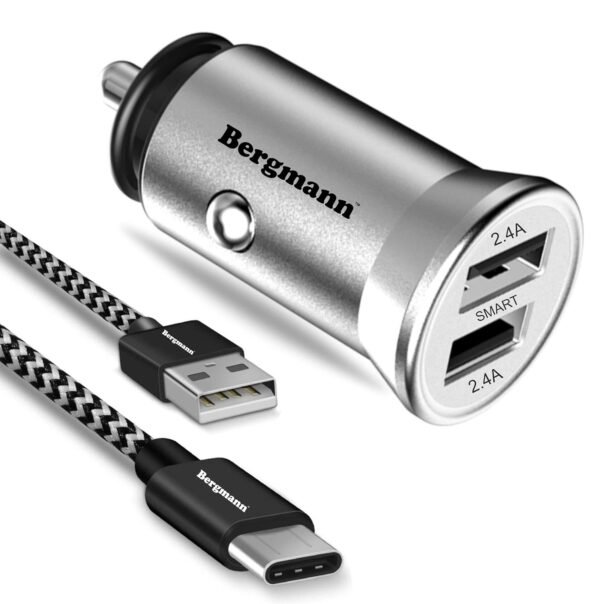 Cargenius XF 1 | 4.8A Car Charger with Micro USB Cable | Bergmann ??IBD-342-1