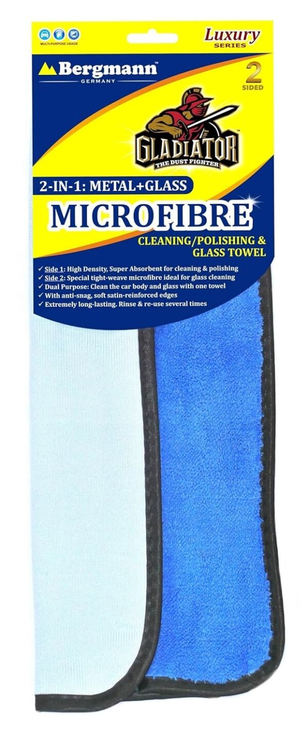 Gladiator 2-in-1 Metal and Glass Microfiber Cloth | Bergmann BJ030118