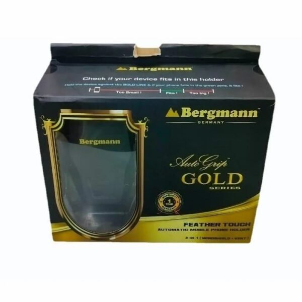 Auto Grip Gold Mobile Holder Black| Bergmann BAM-G1